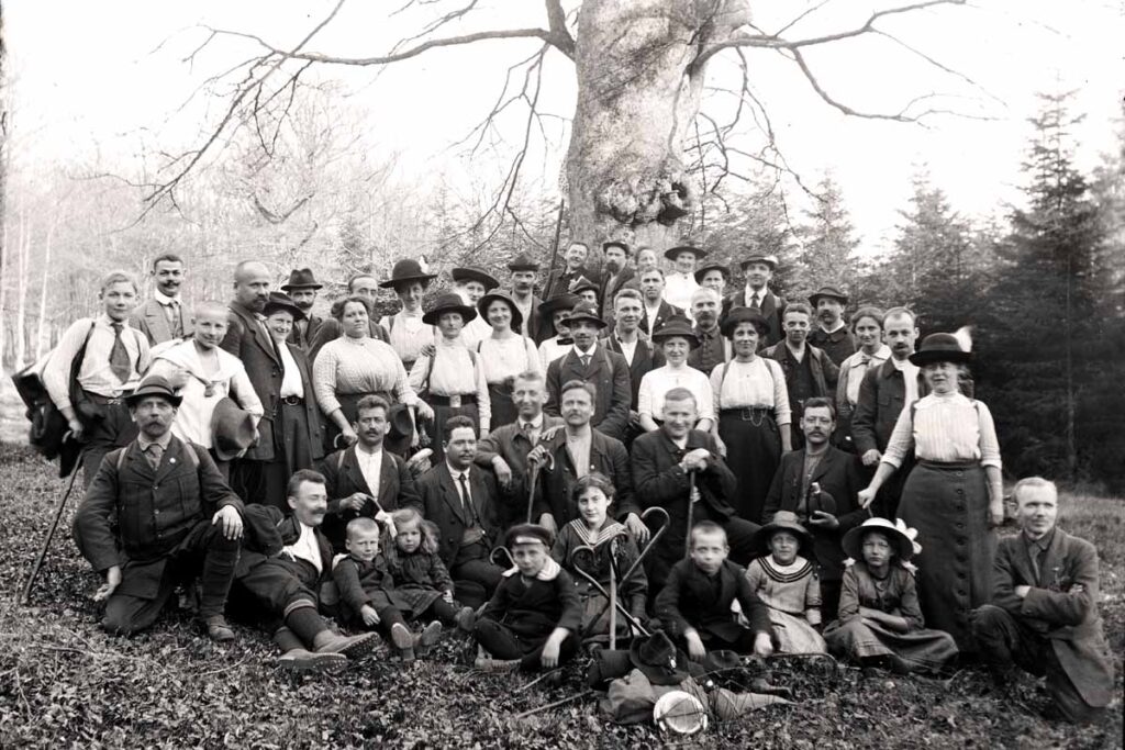 Kasseler Naturfreunde am Steinberg 19. April 1914 (Paul Schminke)