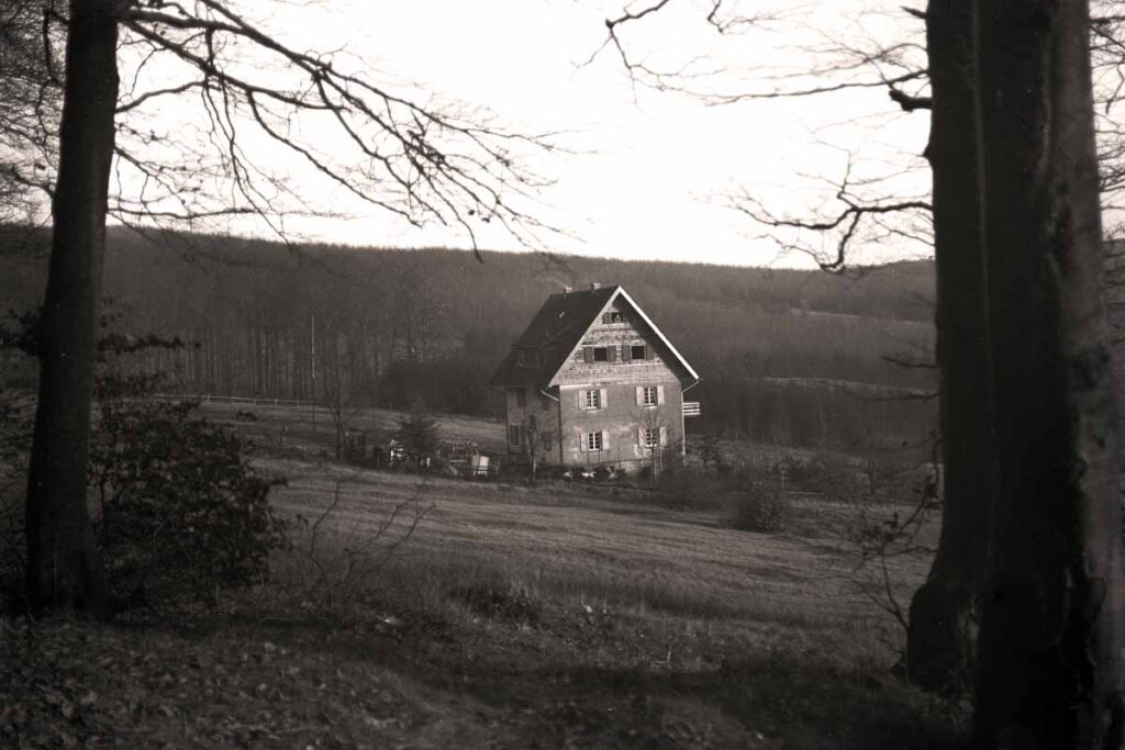 Steinberghaus vor der Fertigstellung des Umbaus