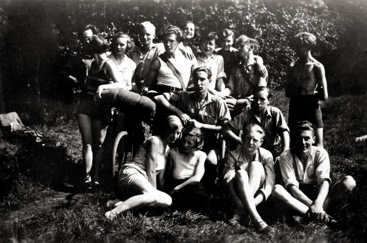 Egelsbacher NFJ mit welligem Haar Fritz Kraft ex KJV wurde in die Egelsbacher NFJ aufgenommen und war später mit Kurt Schober auf Radtour durch Deutschland (Copy)