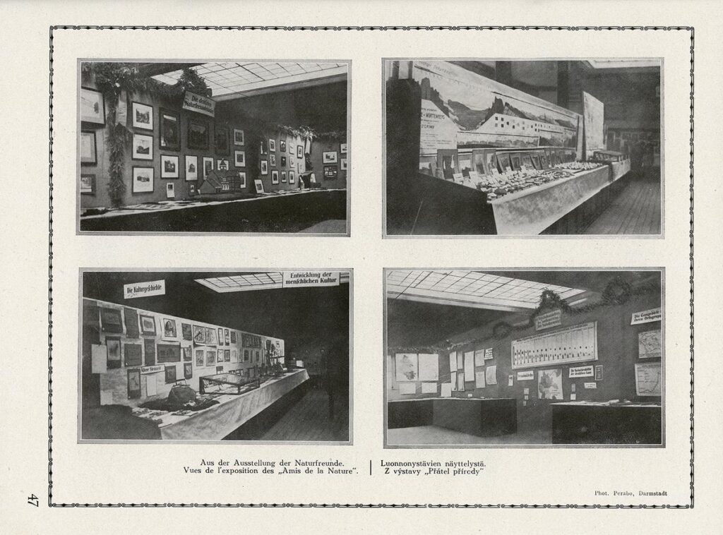 Erste Internationale Arbeiter Olympiade in Ffm 1925 Erinnerungschrift Naturfreundeausstellung Seite 47 (Copy)