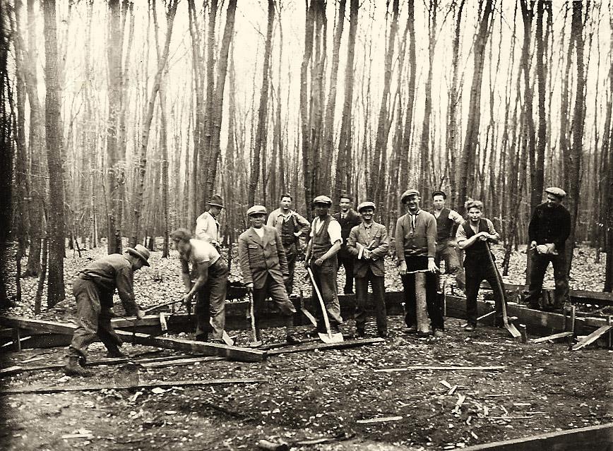 NF Egelsbach Vorbereitung des Baugrunds für NF Haus in der Steinkaut Ende 1931 (2) (Copy)