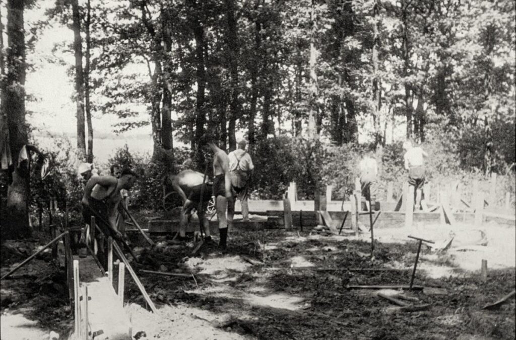 NF Mühlheim Bau des NFH Am letzten Busch Sommer 1930 (Copy)