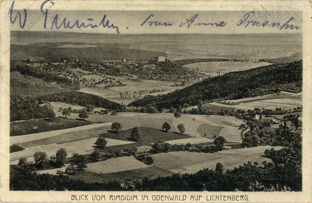 Naturfreunde Darmstadt Repro Ak Blick vom Rimdidim 20er (Copy)