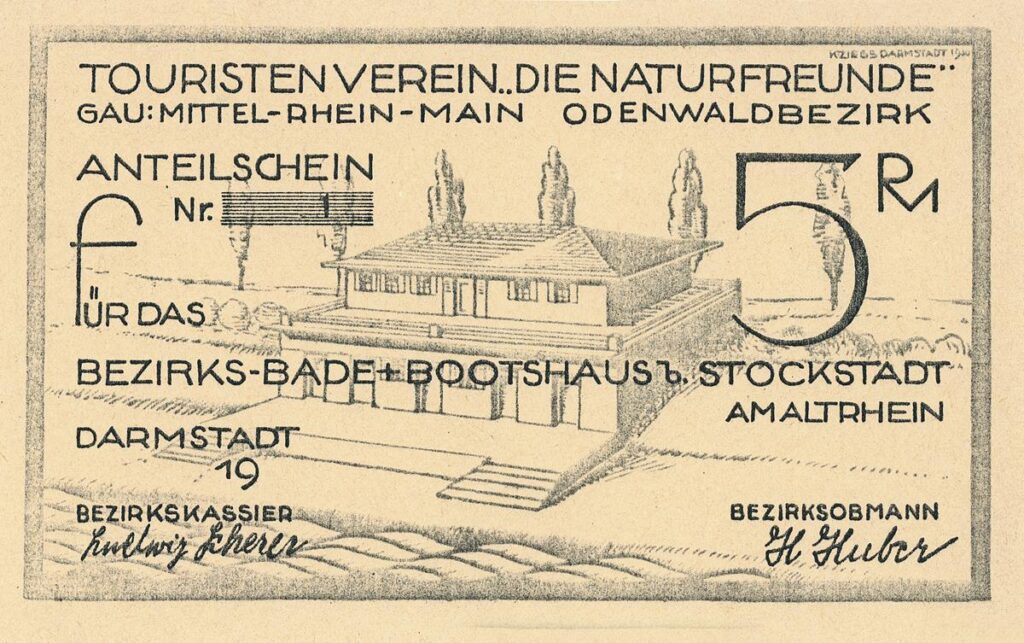 Anteilsschein NF Bootshaus Stockstadt 1932 neu (Copy)