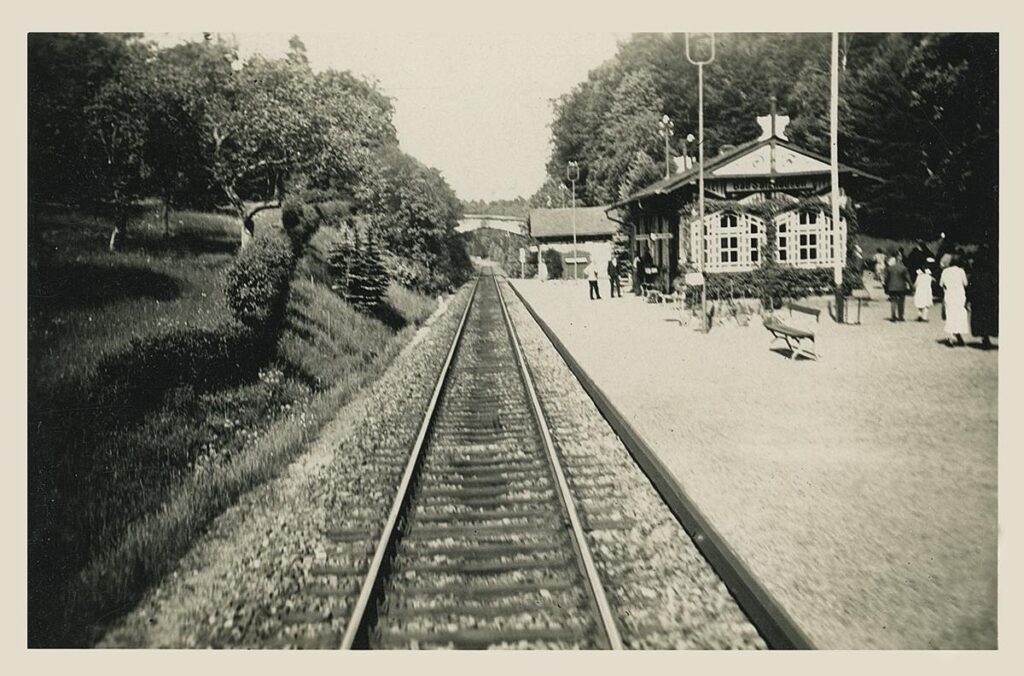 NF Vilbel Mehrtageswanderung in den Vogelsberg Pfingsten 1931 Bahnhof Bad Salzhausen (Copy)