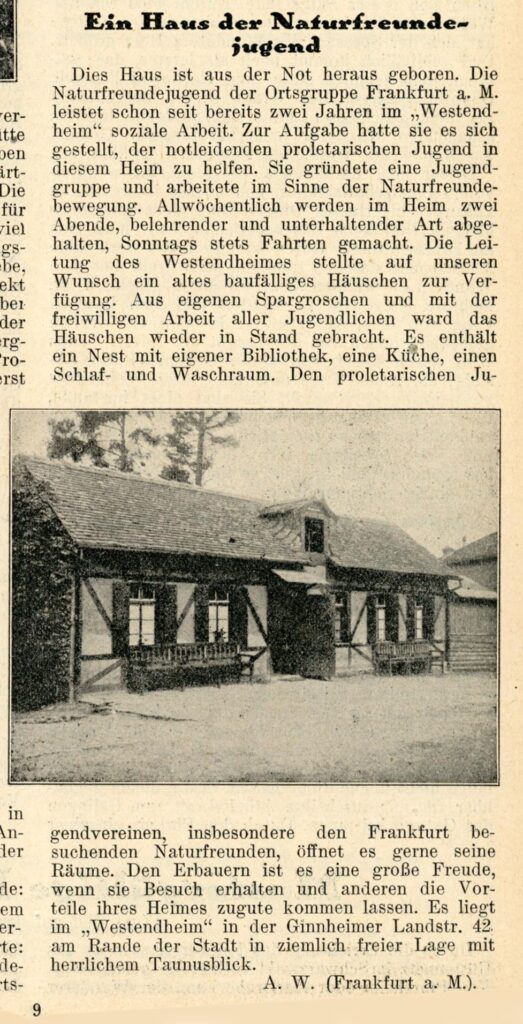 Naturfreunde Westendheim, Luginsland Heft 4, 1926 (Copy)